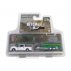 32290C-GRL FORD F-150 SuperCrew пикап "Waste Management" с прицепом-самосвалом 2018 White, 1:64